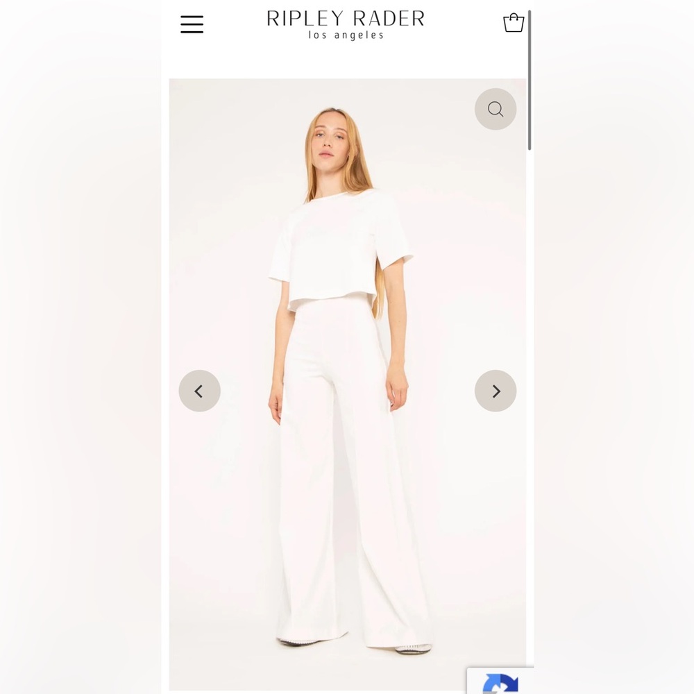 Ripley Rader Ponte White wide leg pants trousers